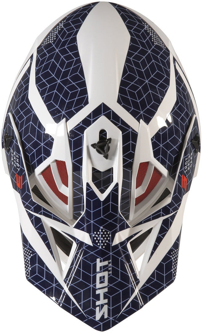 Shot Lite Core Casco Motocross blu/rosso S (55/56) Figura 2