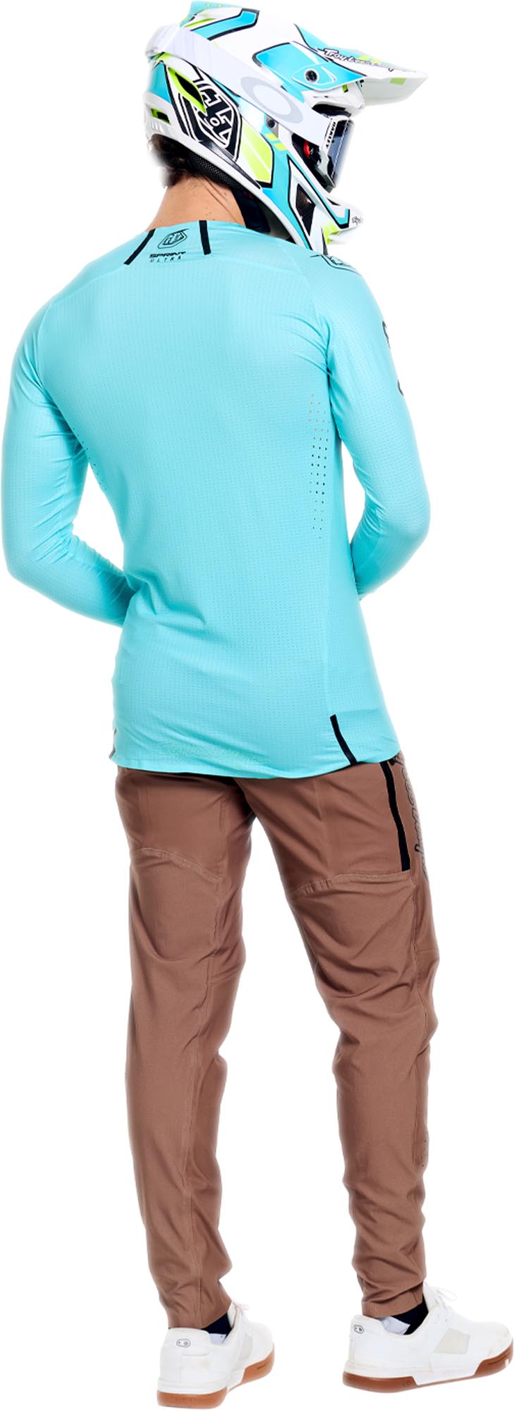 Side view of Troy Lee Designs Sprint Ultra LS Mono Bicycle Jersey