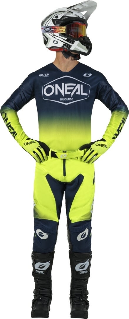 Oneal Mayhem Hexx Pantaloni da motocross blu/neon-giallo 32 Figura 3