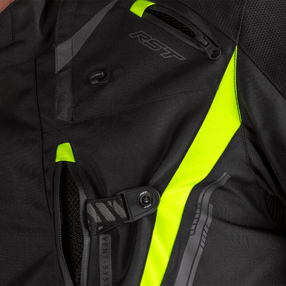 RST Pro Series Paragon 6 Airbag Motorcycle Textile Jacket black/yellow 3XL Figure 5