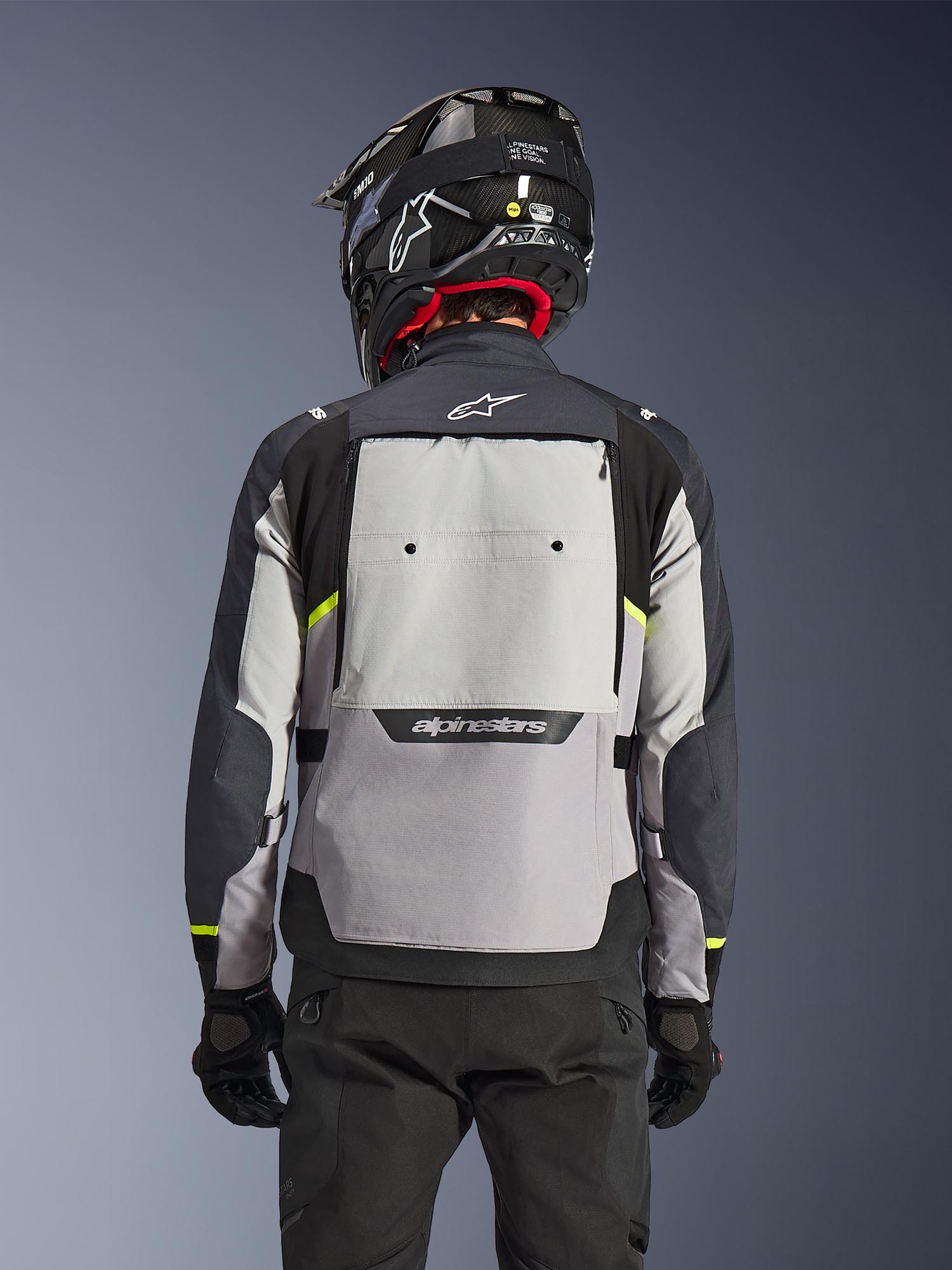 Alpinestars Cusco Drystar Veste textile moto imperméable Gris foncé/gris clair M Figure 12