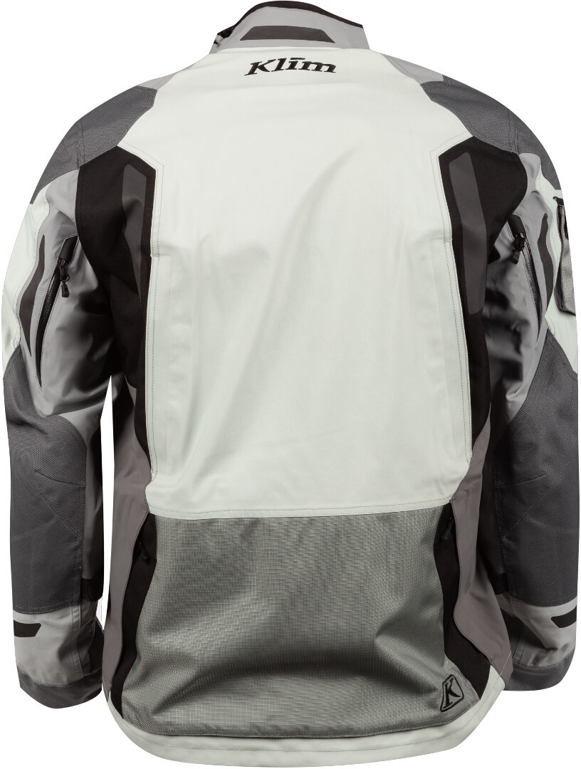 Klim Badlands Pro Motorrad Textiljacke hellgrau/schwarz M Abbildung 4