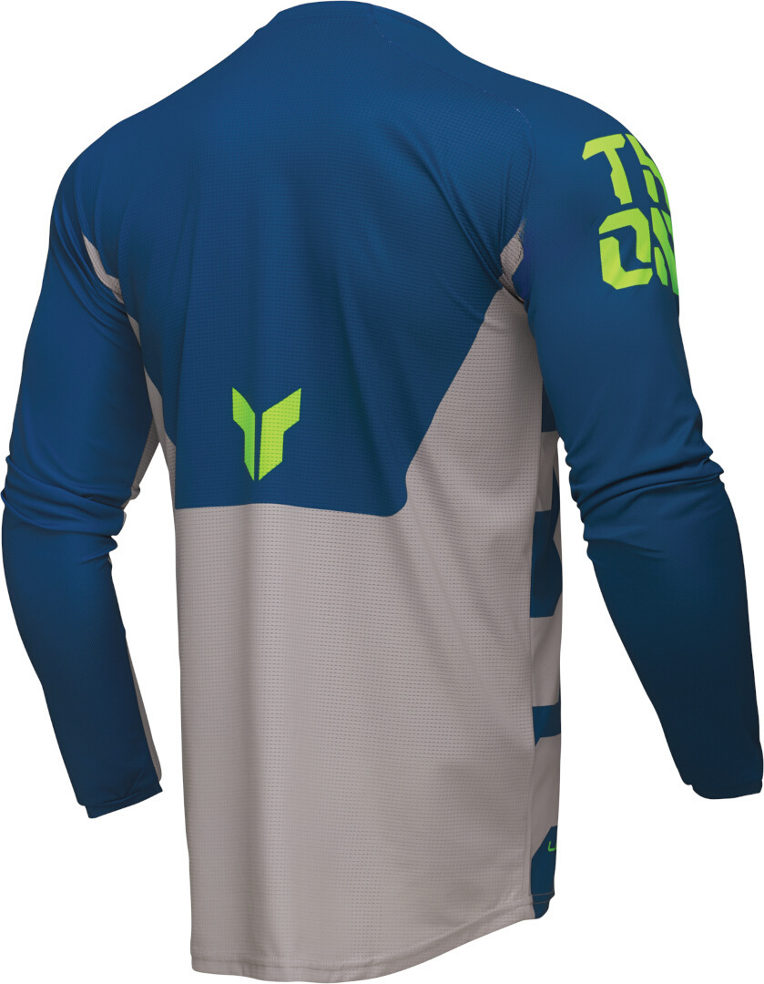 Thor Launchmode Forge Maillot de motocross bleu/gris XXL Figure 3