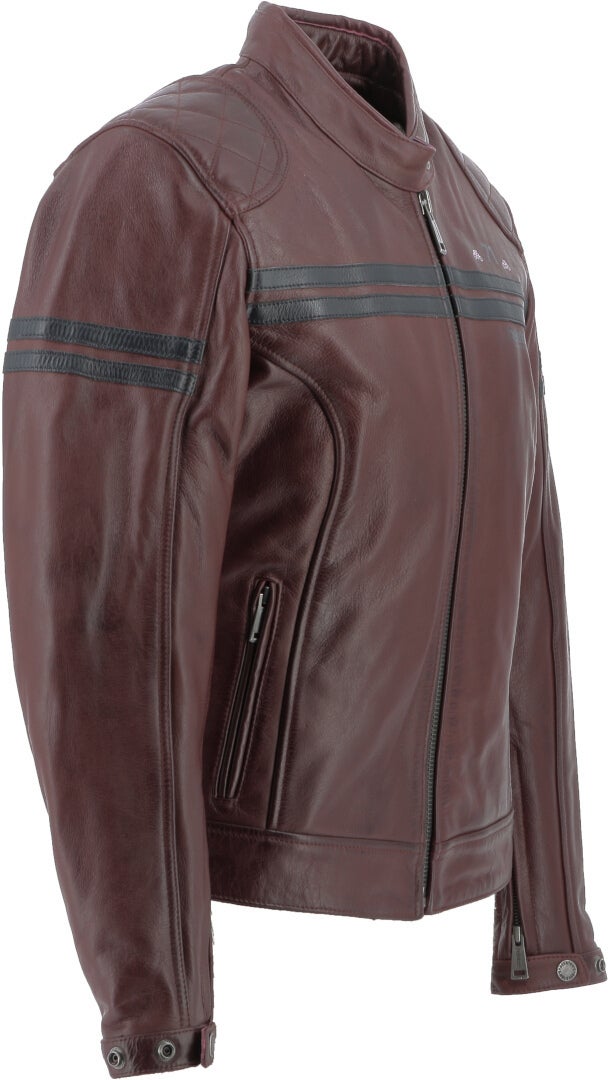 Helstons Chica Buffalo Damen Motorrad Lederjacke dunkelrot XXL Abbildung 2