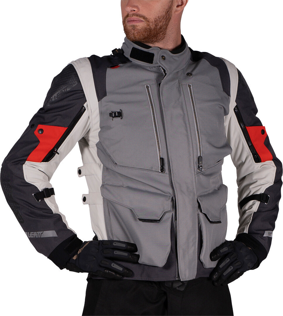 Side view of Leatt ADV Multitour 5.5 waterproof Motorcycle Textile Jacket