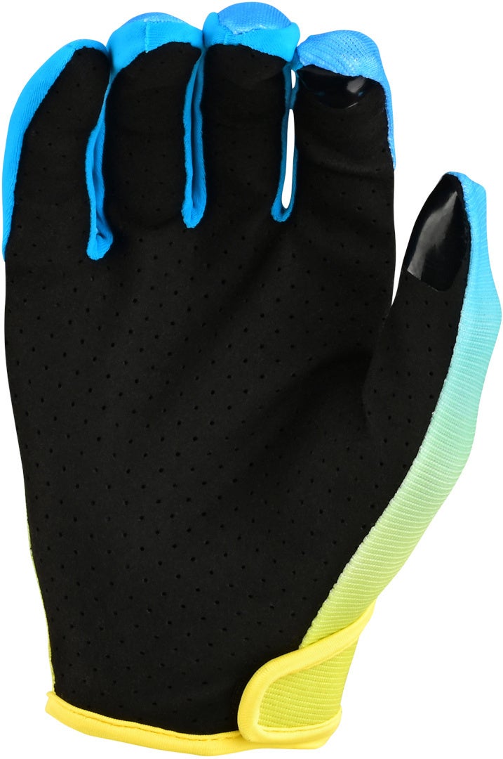 Troy Lee Designs Flowline Faze Motocross handsker blå/gul S Figur 2