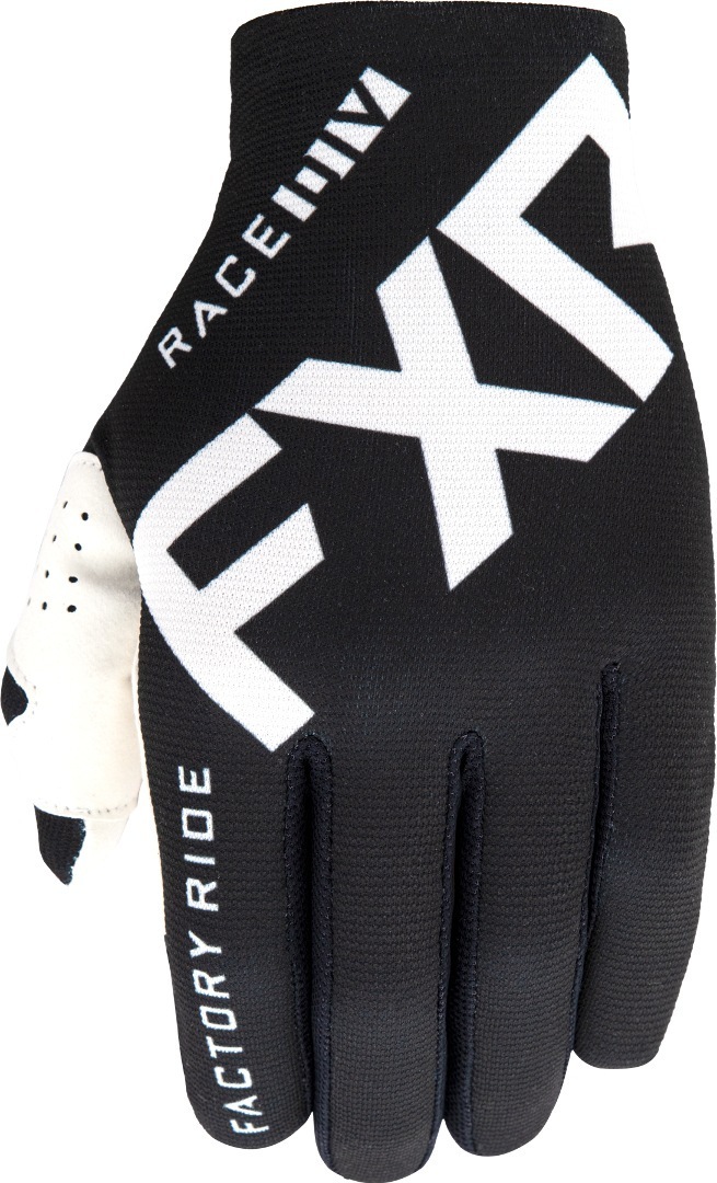 FXR Slip-On Lite MX Gear Mănuși de motocross alb/negru XL Figura 1