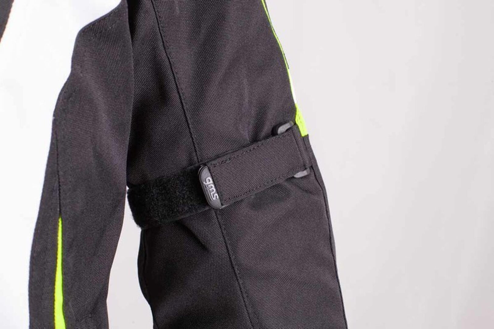 GMS Pace Motorcycle Textile Jacket black/white/neon-yellow L Figure 3