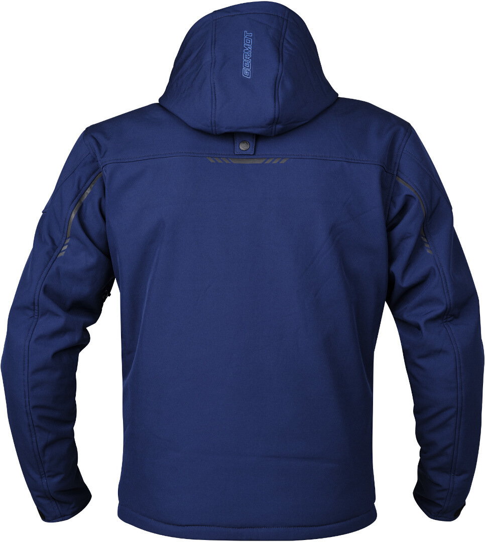 Germot Snake waterproof Motorcycle Softshell Jacket blue L Figure 2