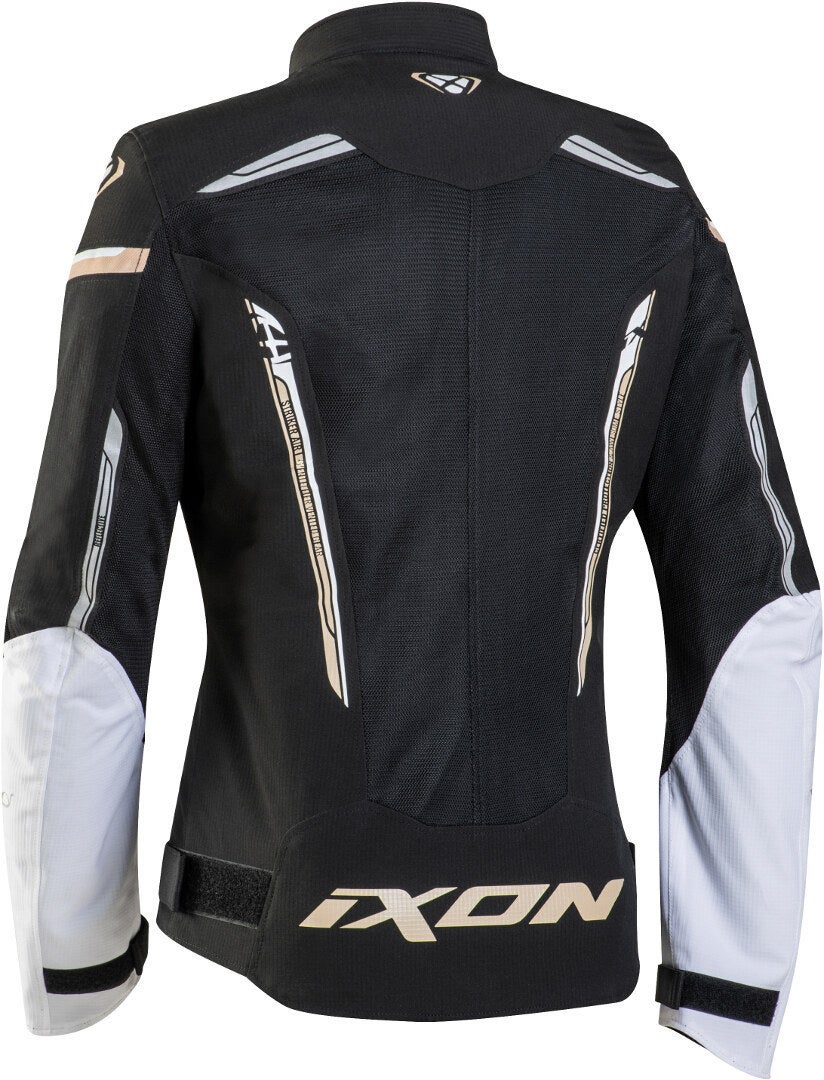 Ixon Striker Air Veste textile de moto pour dames Noir/Blanc/Or S Figure 2
