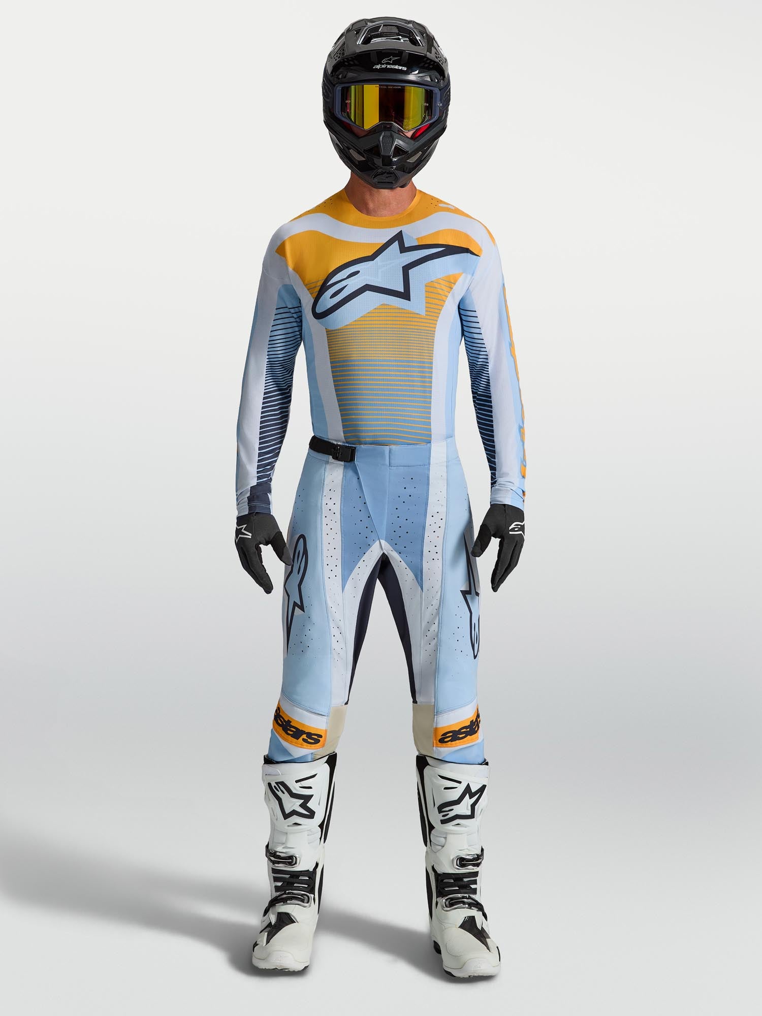 Alpinestars Techstar Maven Maillot Motocross bleu/orange/noir XL Figure 6