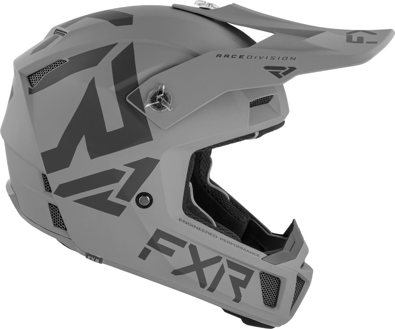 FXR Clutch CX MX Gear Capacete de Motocross cinza S (55/56) Figura 2
