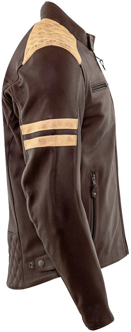 Rusty Stitches Jari Motorcycle Leather Jacket brown 3XL Figure 2