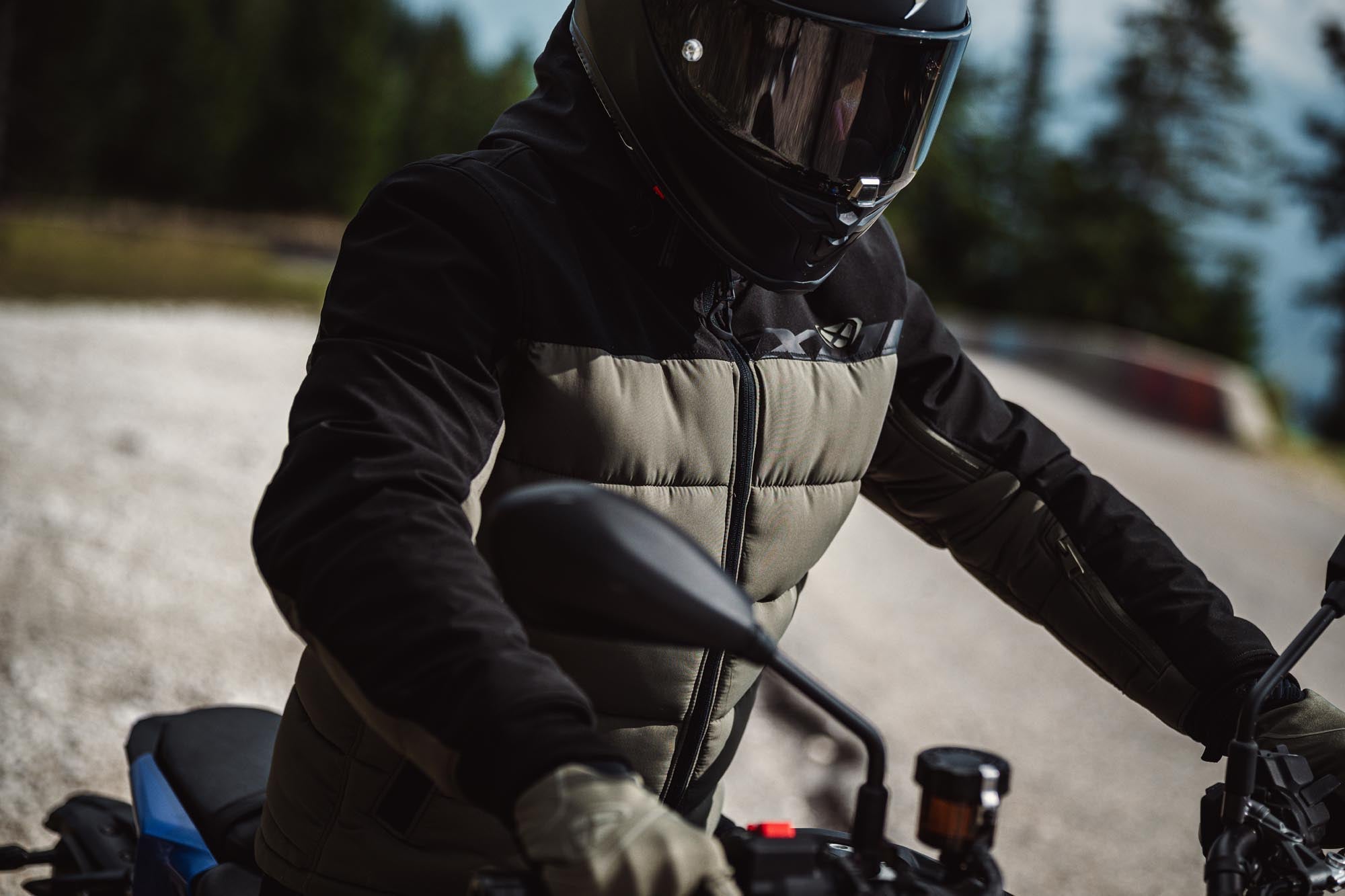 Ixon Aspen waterproof Motorcycle Textile Jacket black/green 4XL Figure 14