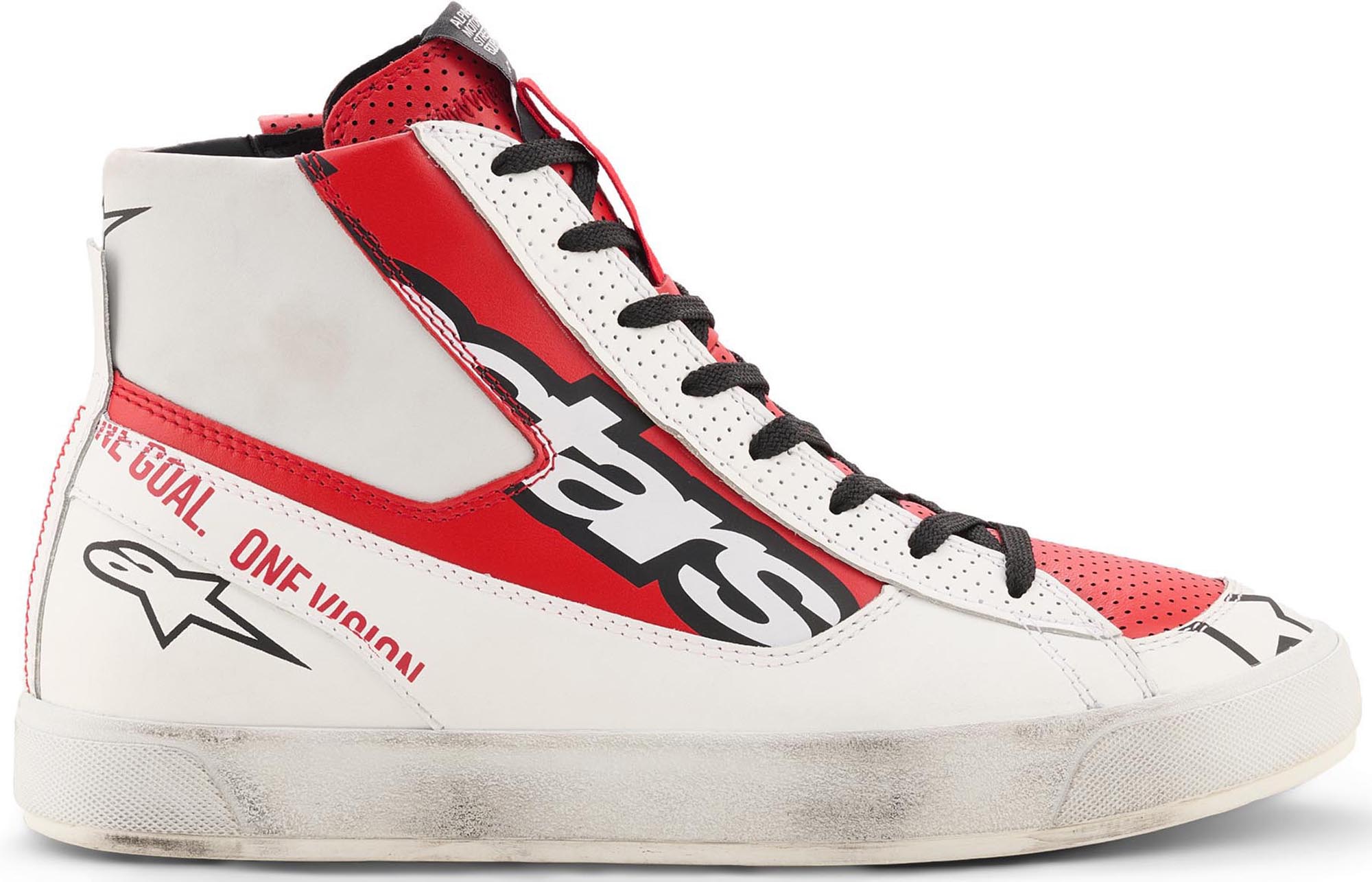 Alpinestars Stated Flair Chaussures moto Blanc/Rouge 8 Figure 4
