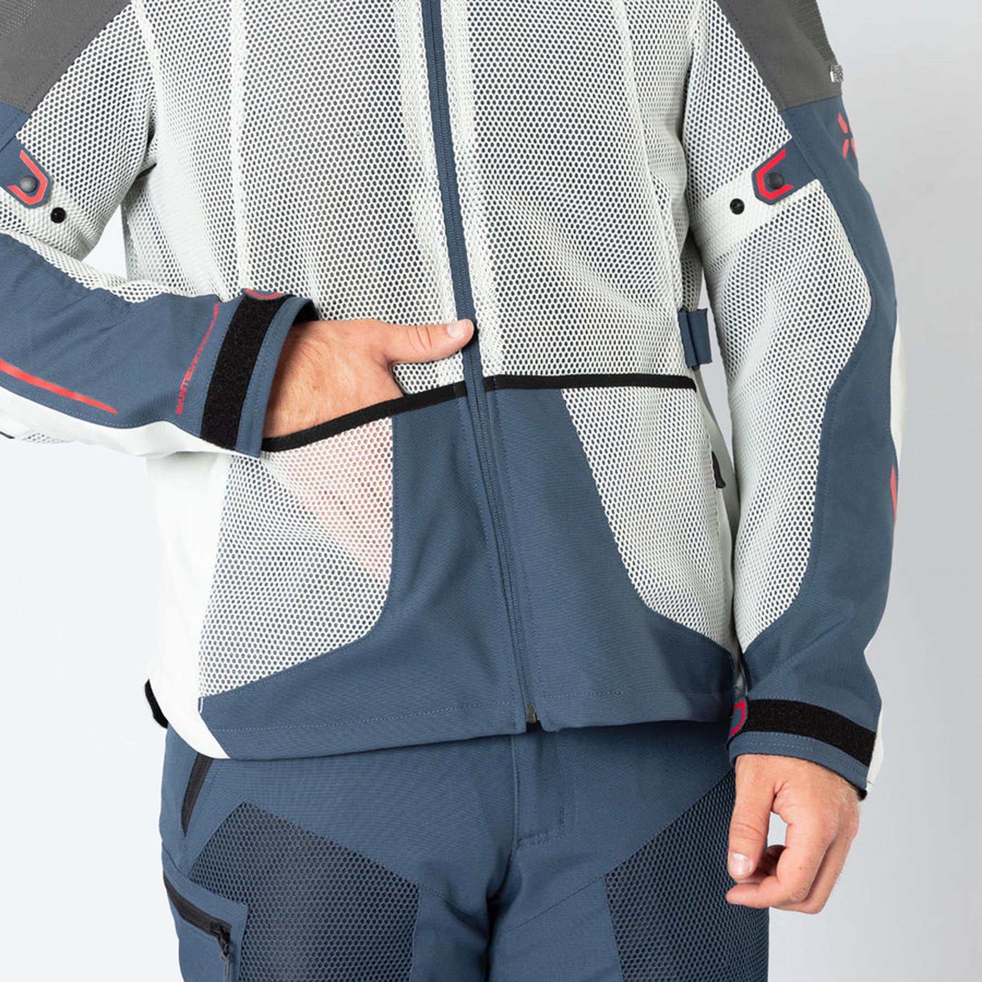 IXS Tourster-Big Air 1.0 Mesh Motorcycle Textile Jacket grey/blue/red/sand 6XL Figure 13