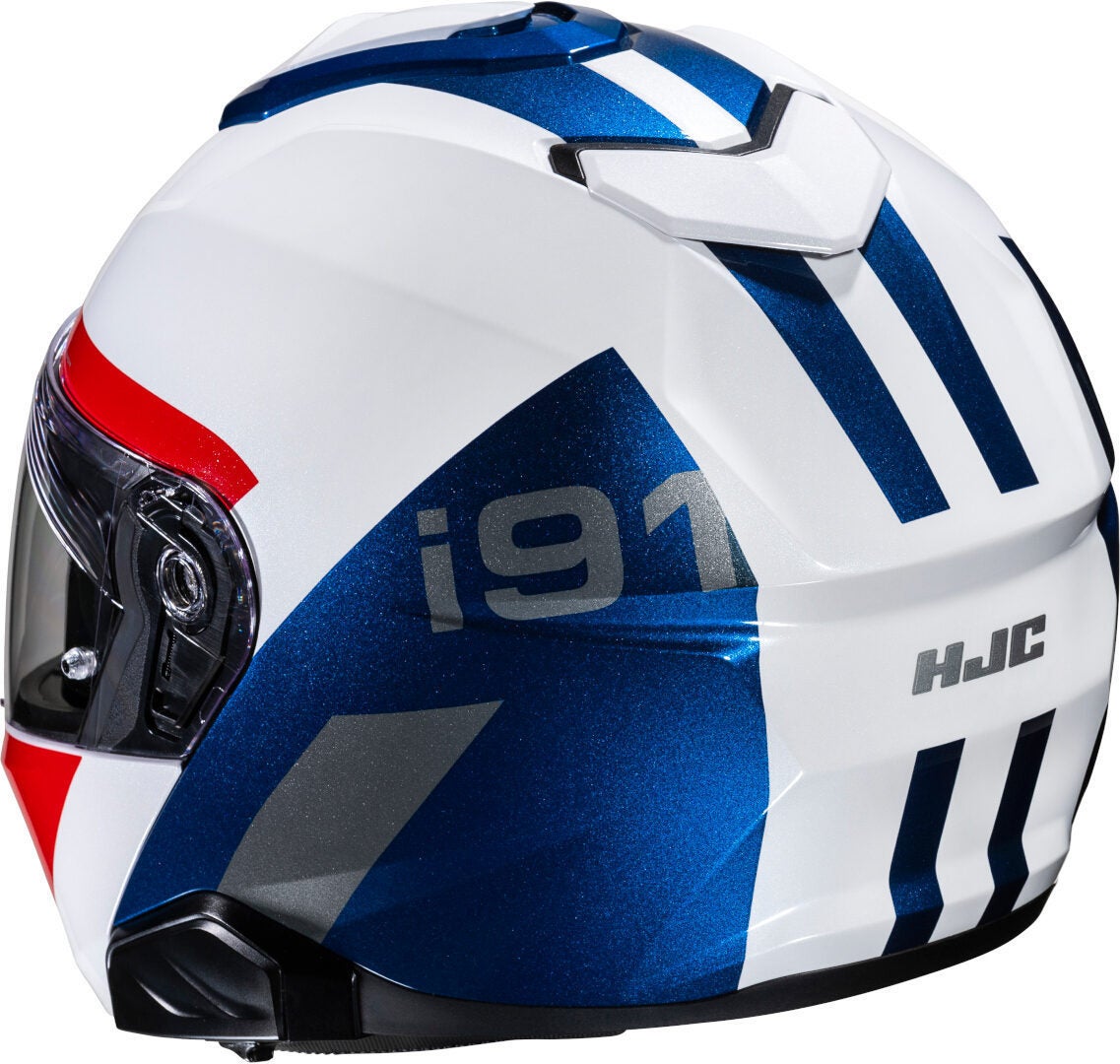 HJC i91 Bina Capacete branco/azul/vermelho L (58/59) Figura 4