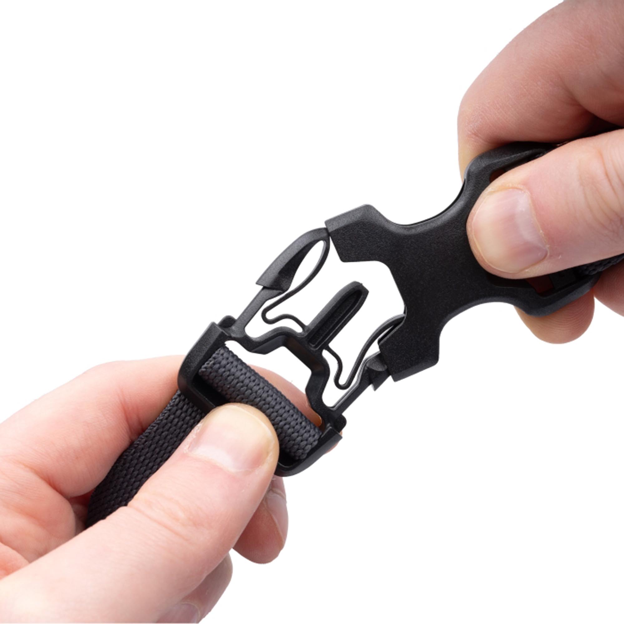 Oxford Atlas B-Clip 26mm Sangles de fixation gris 120 cm Figure 2