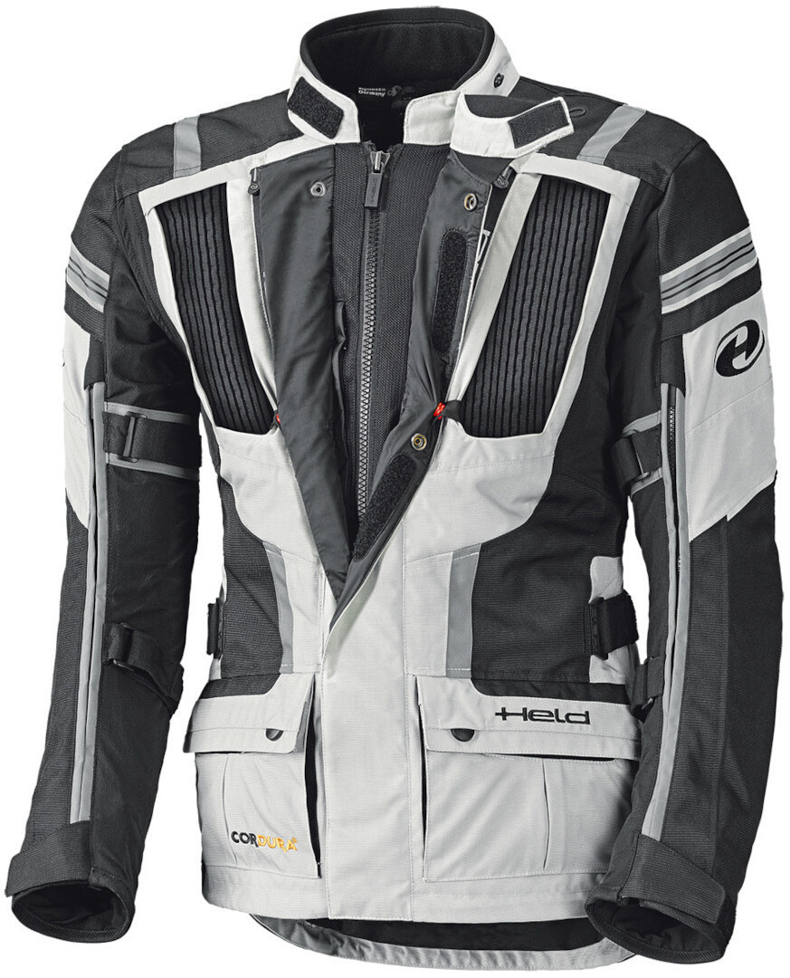Held Hakuna II Jachetă textilă impermeabilă pentru motociclete pentru doamne Gri deschis/negru M Figura 4