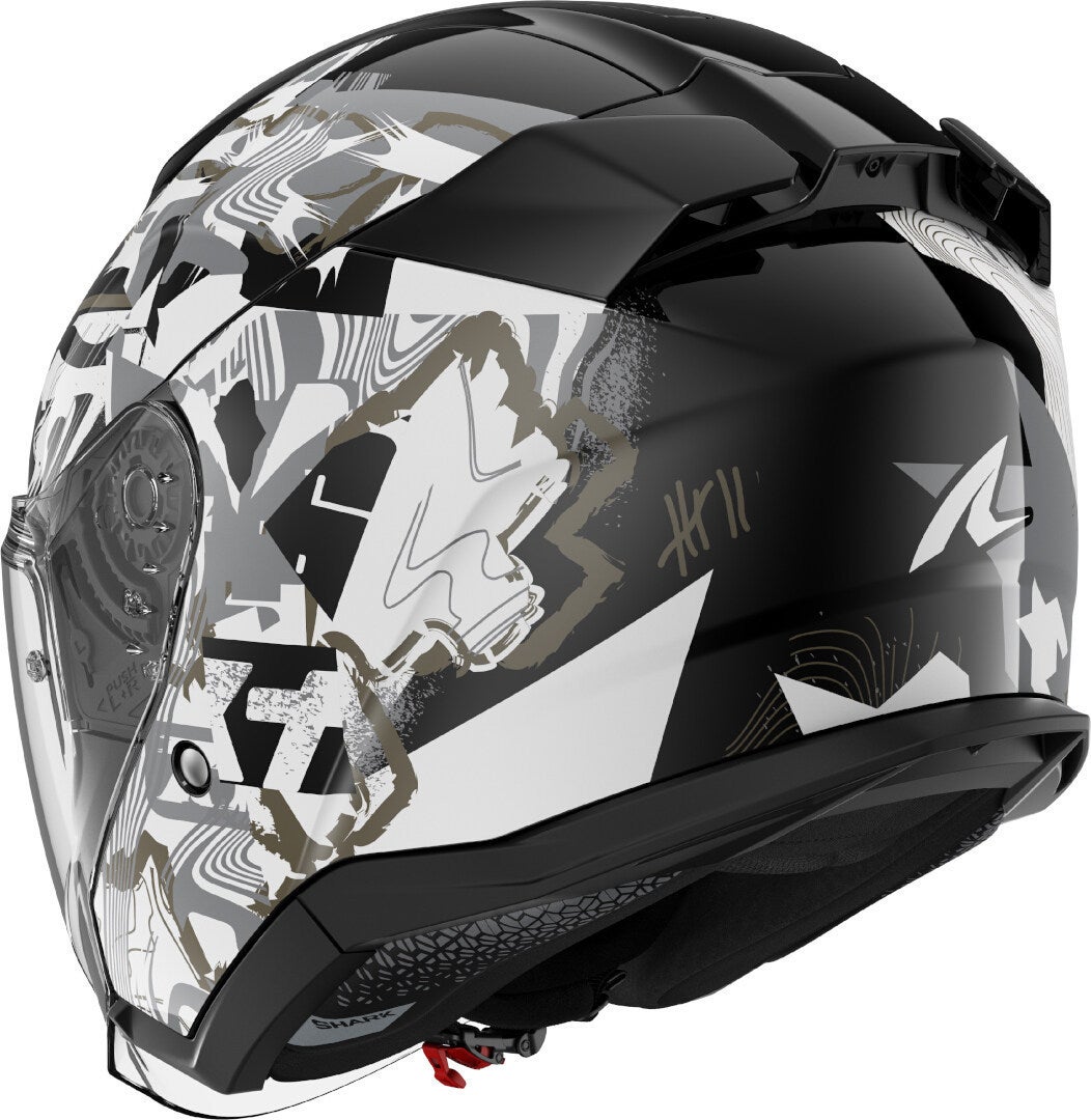 Shark Skwal Jet Pranz Casco Jet Nero/bianco/oro XXL (63/64) Figura 3