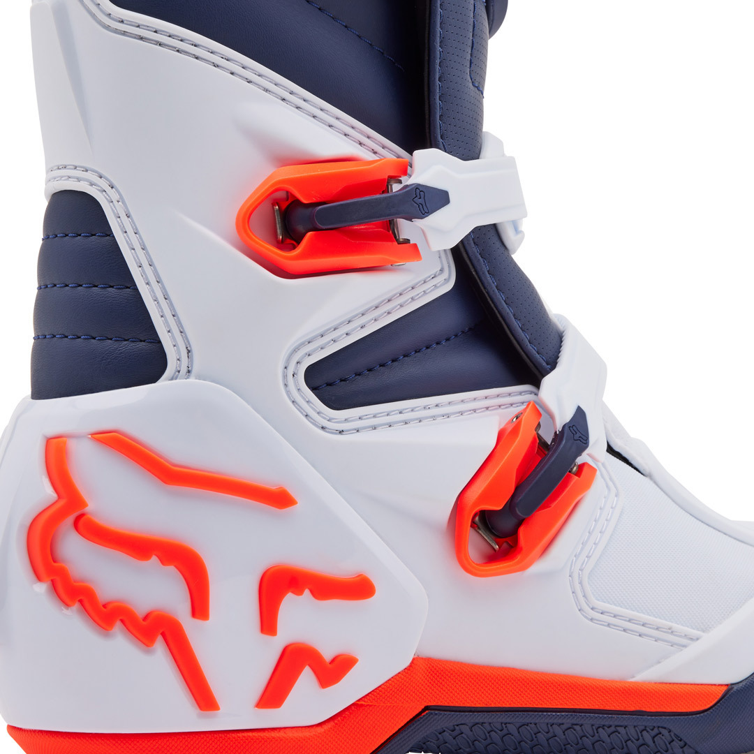 FOX Comp Motocross Boots white/blue 9 Figure 2