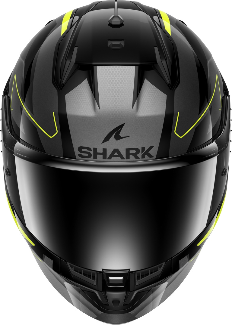 Shark D-Skwal 3 Sizler Hjälm svart/grå/gul XS (53/54) Figur 2