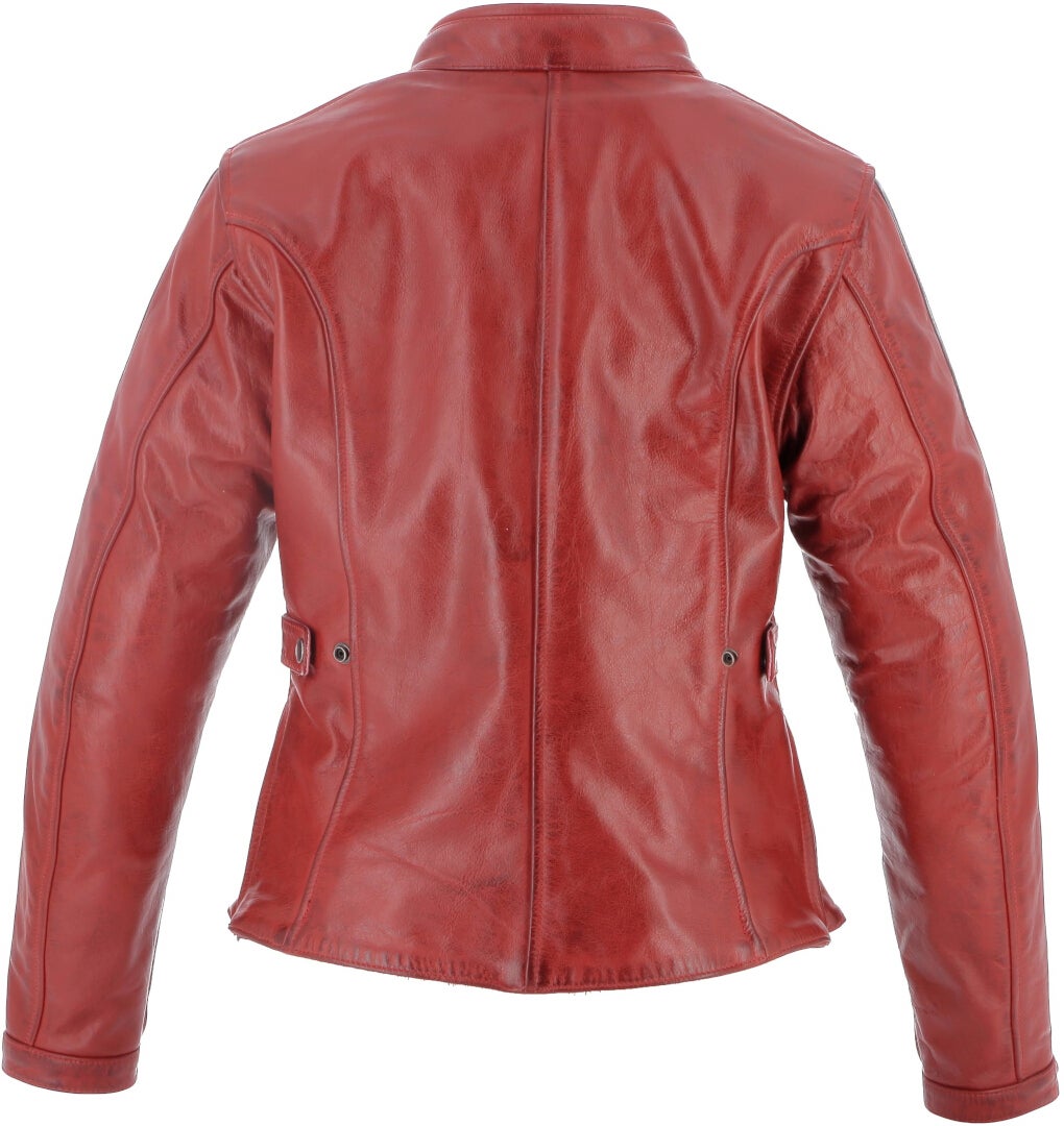 Helstons Victoria Chaqueta de cuero para damas rojo L Figura 2
