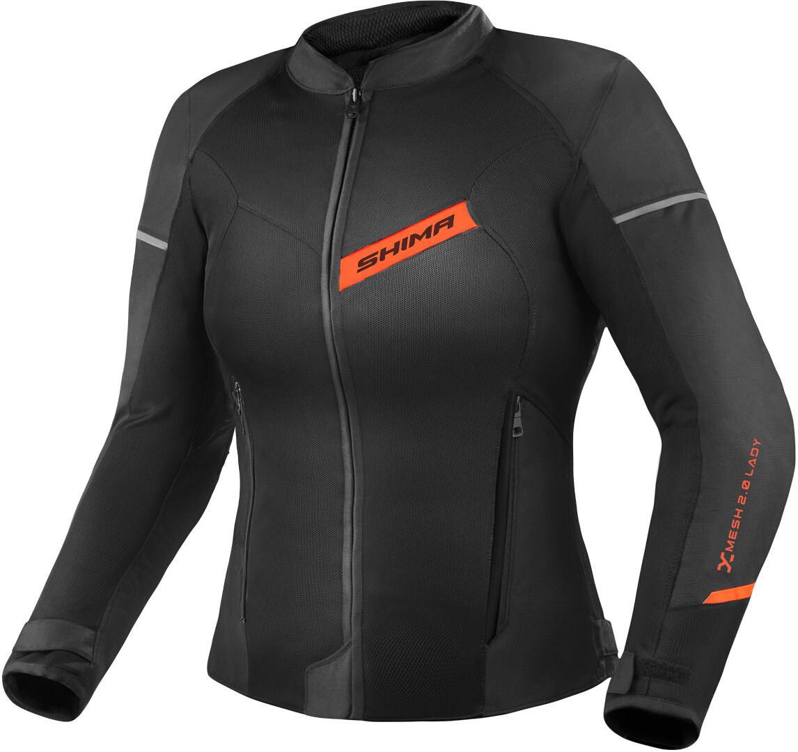 SHIMA X-Mesh 2.0 Jachetă textilă pentru motociclete pentru doamne Negru/Roșu S Figura 1