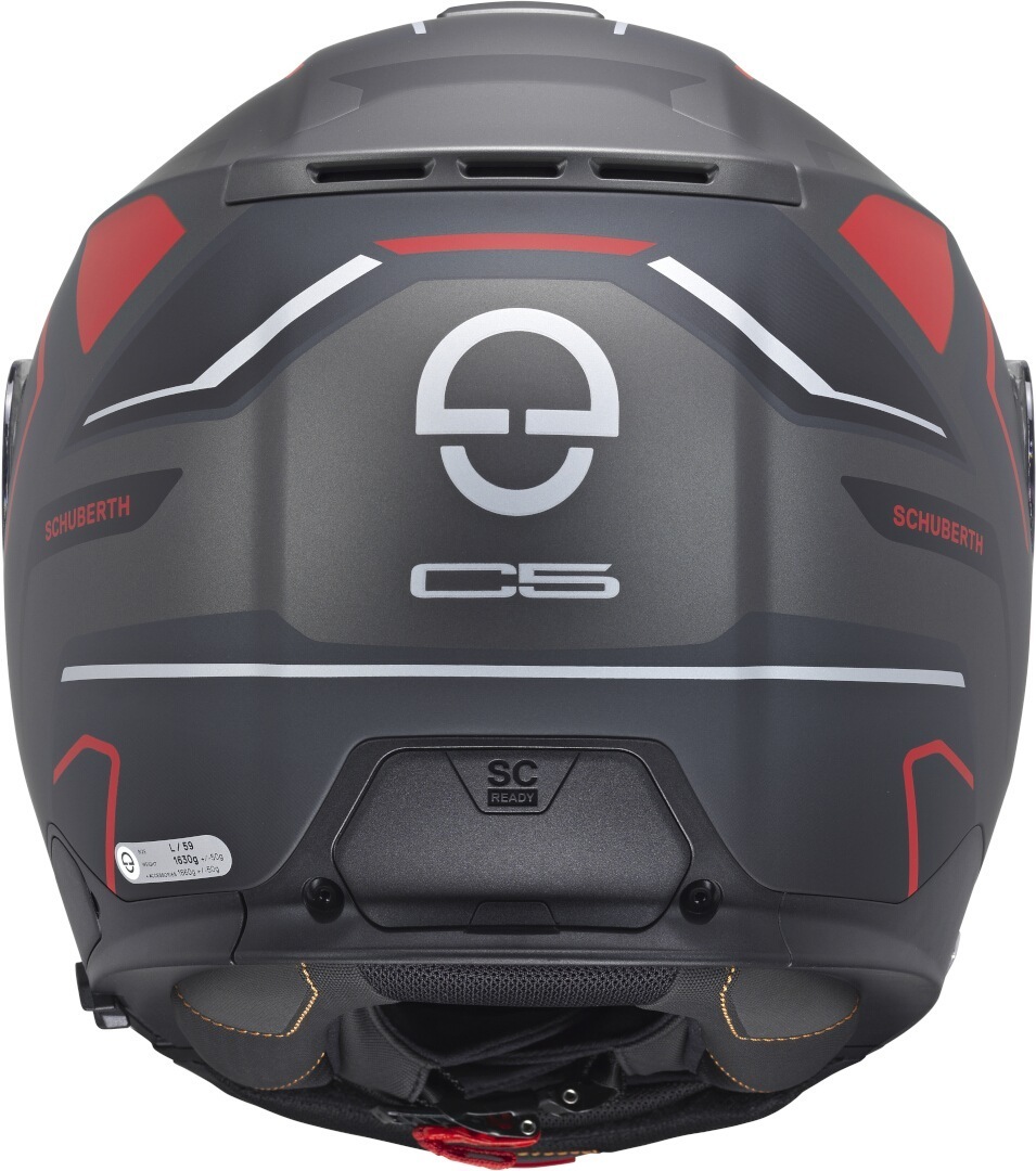 Schuberth C5 Omega Helm anthrazit matt/schwarz/rot L (59) Abbildung 6