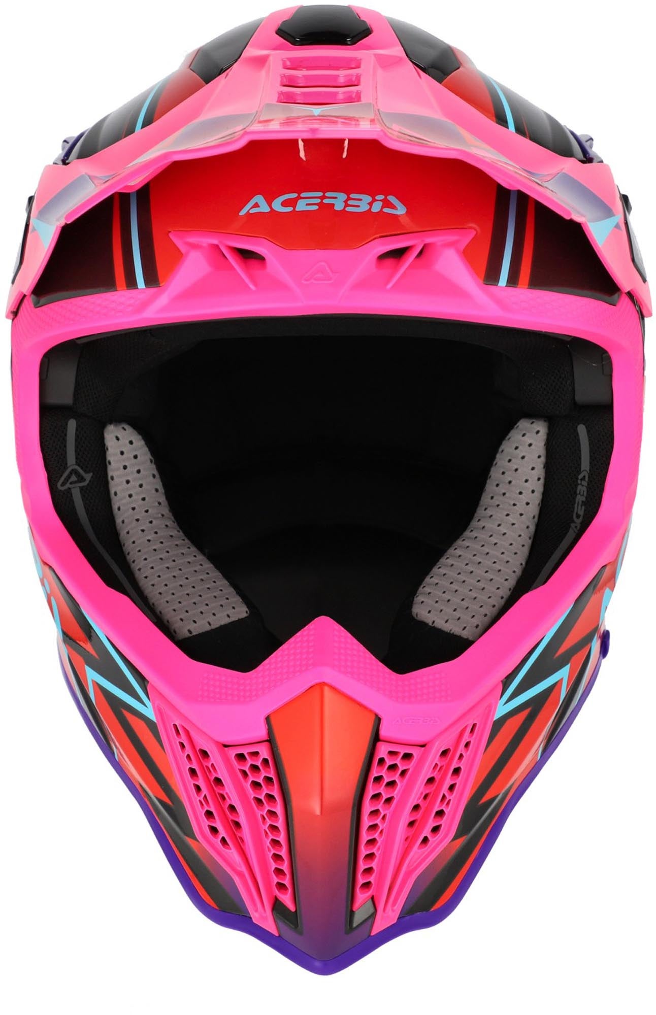 Acerbis Airstrike-X Graphic Casco da motocross nero/viola/rosa S (55/56) Figura 4