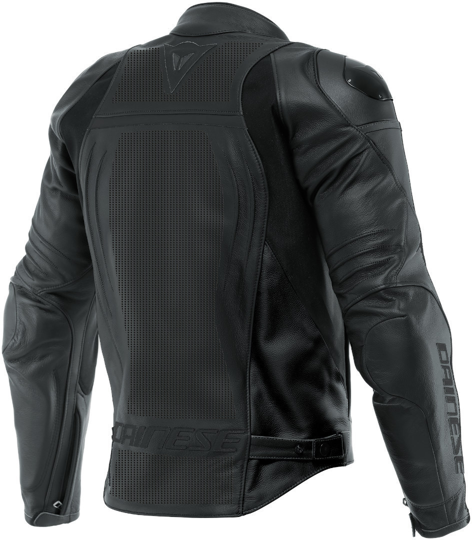 Dainese Racing 4 Perforierte Motorrad Lederjacke schwarz 48 Abbildung 2