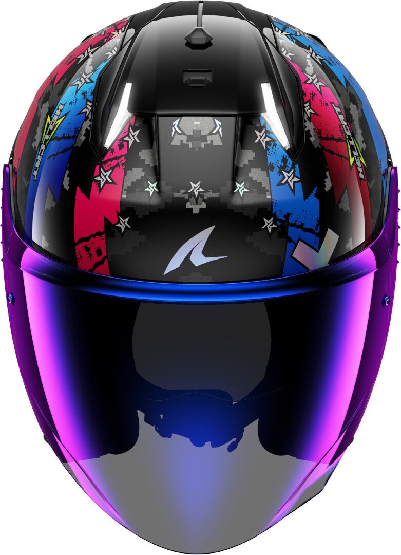 Shark Skwal i3 Jet Hellcat Casco Jet nero/bianco/blu M (57/58) Figura 2