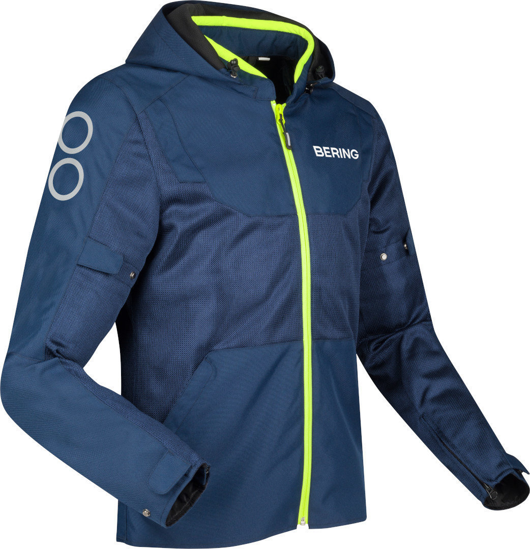 Bering Profil Motorrad Textiljacke blau/neon-gelb XL Abbildung 1