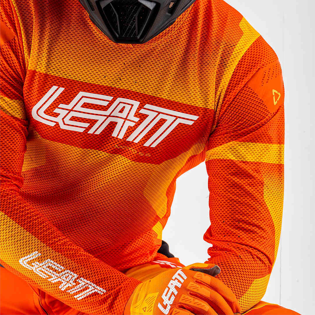 Leatt 5.5 UltraWeld 2025 Motocross Jersey orange/gelb M Abbildung 7
