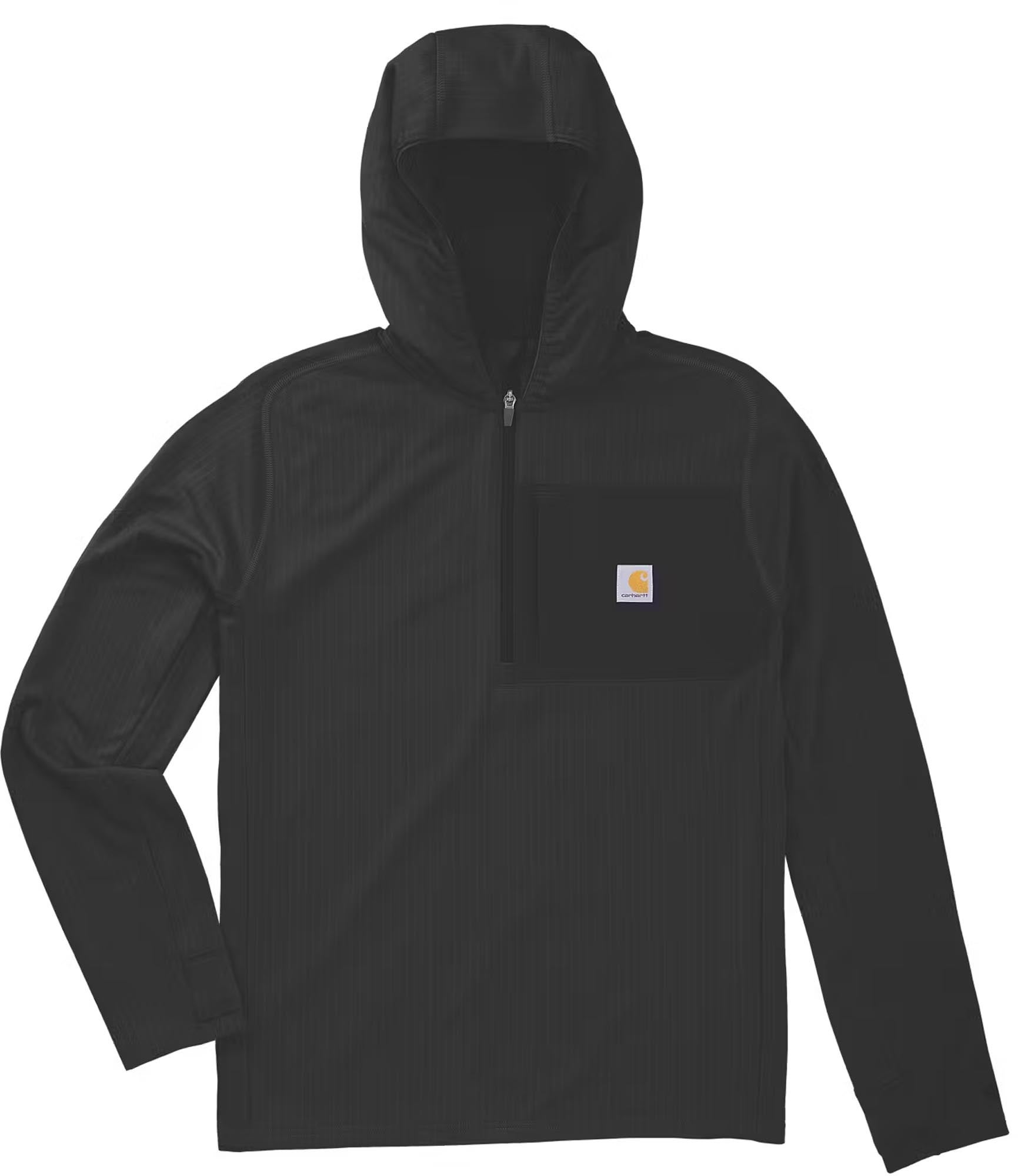 Carhartt Force Ironwood Relaxed Half-Zip Sweat à capuche noir S Figure 1