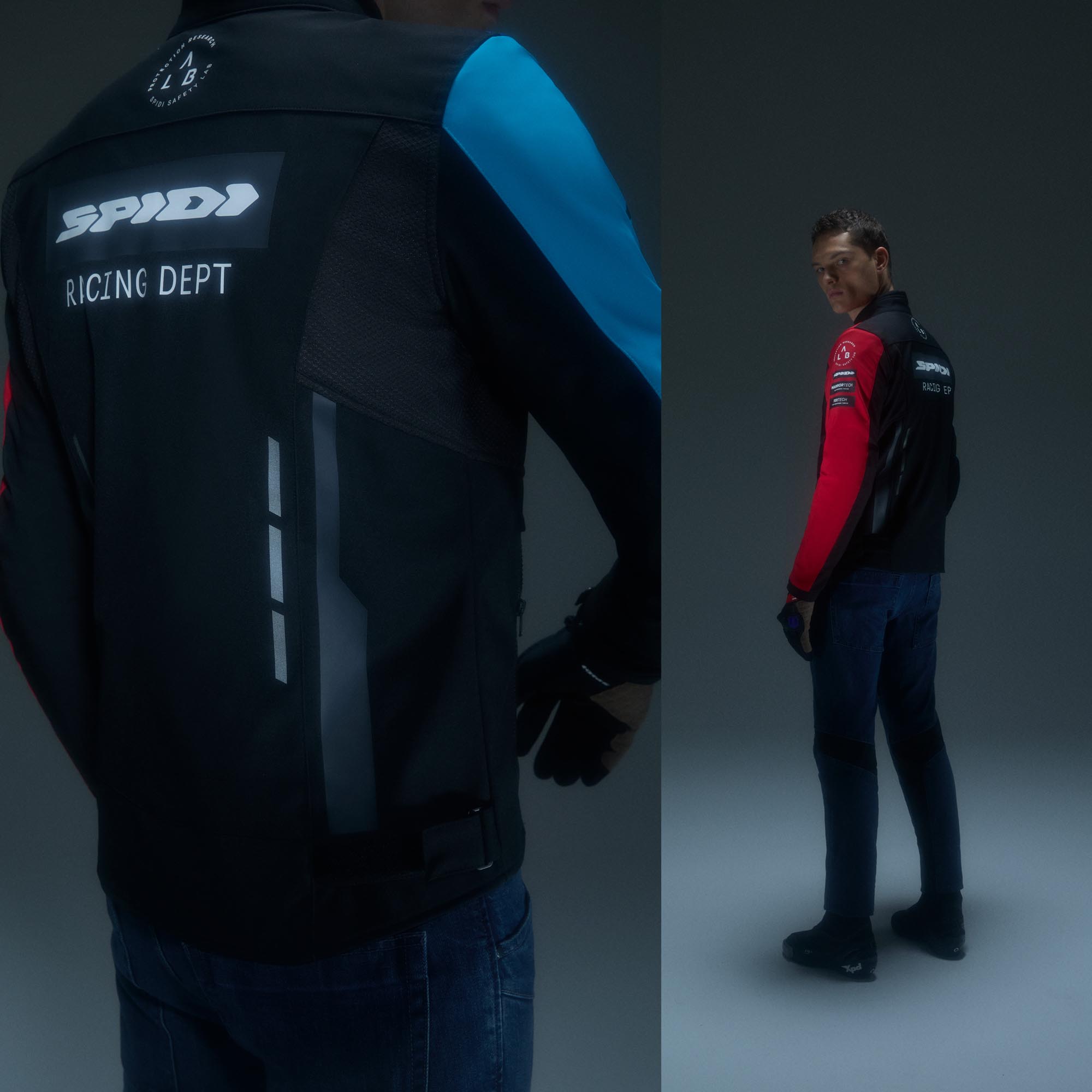 Spidi Motojoy Motorcycle Textile Jacket black/red/blue XL Figure 5