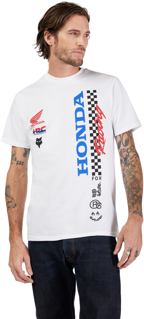 FOX Honda T-Shirt weiß M Abbildung 5
