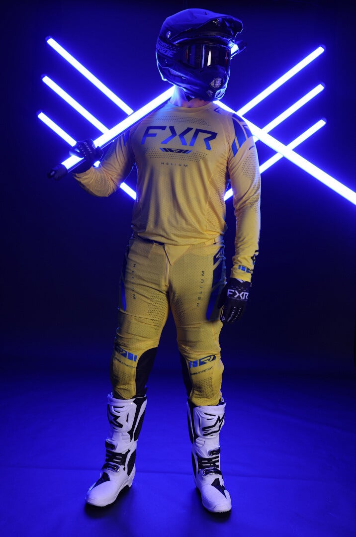 FXR Helium 2025 Motocross trøje gul/blå L Figur 3