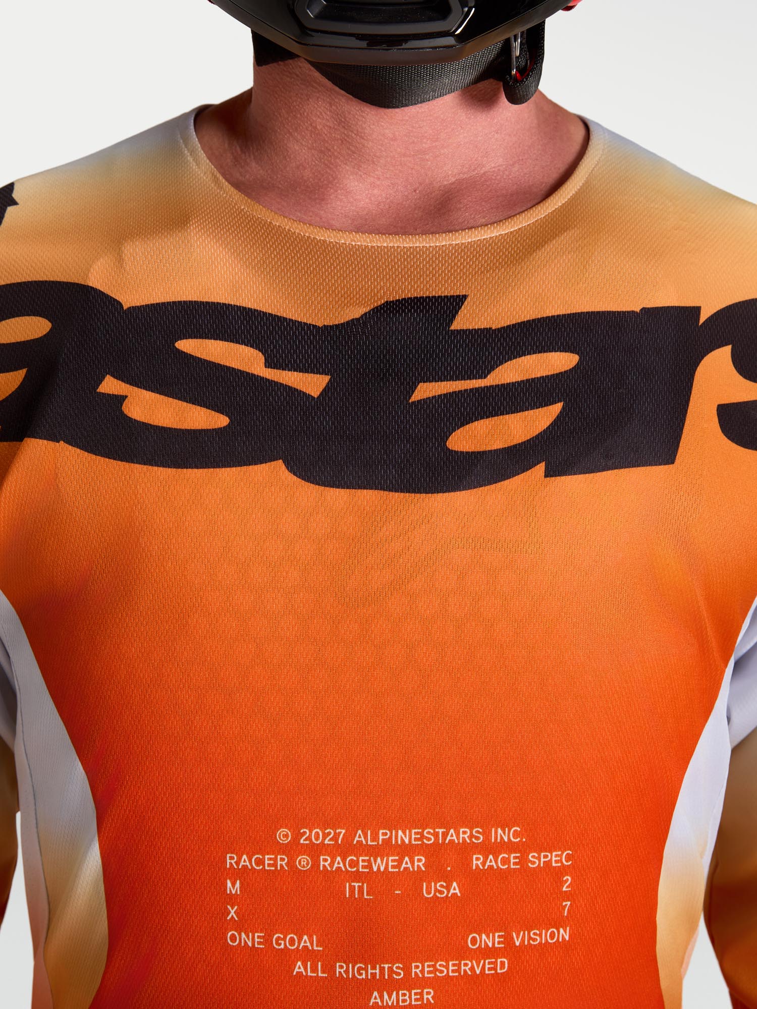 Alpinestars Racer Amber Motocrosstrøje sort/rød/lilla L Figur 7