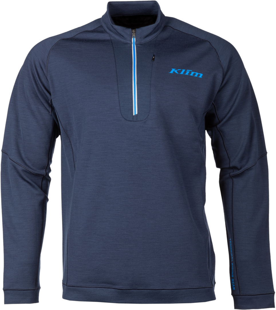 Side view of Klim Teton Merino 1/4 Zip Functional Shirt