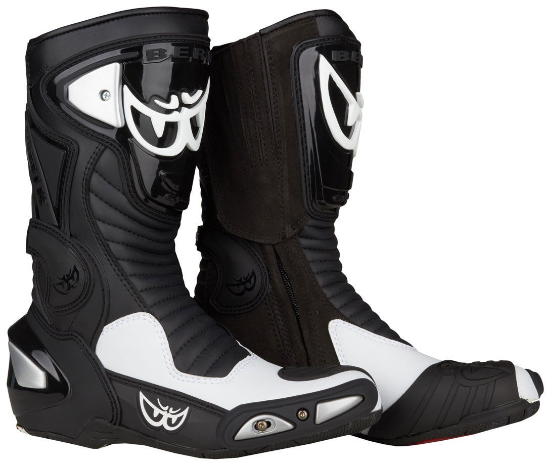 Berik Race-X Racing Motorcycle Boots black/white 43 Figure 1