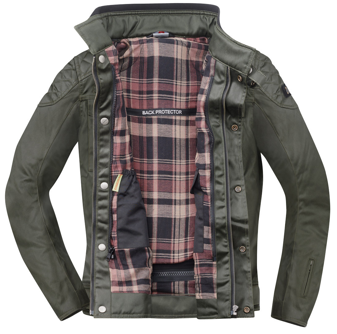 Bogotto Barton waterproof Motorcycle Waxed Jacket olive L Figure 6