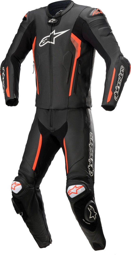 Alpinestars Missile V2 Two Piece Motorcycle Leather Suit black/red 48 Figure 1