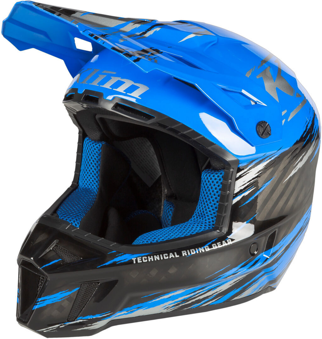 Klim F3 Carbon Pro Thrashed Capacete Snowmobile Artigo principal Figura 1
