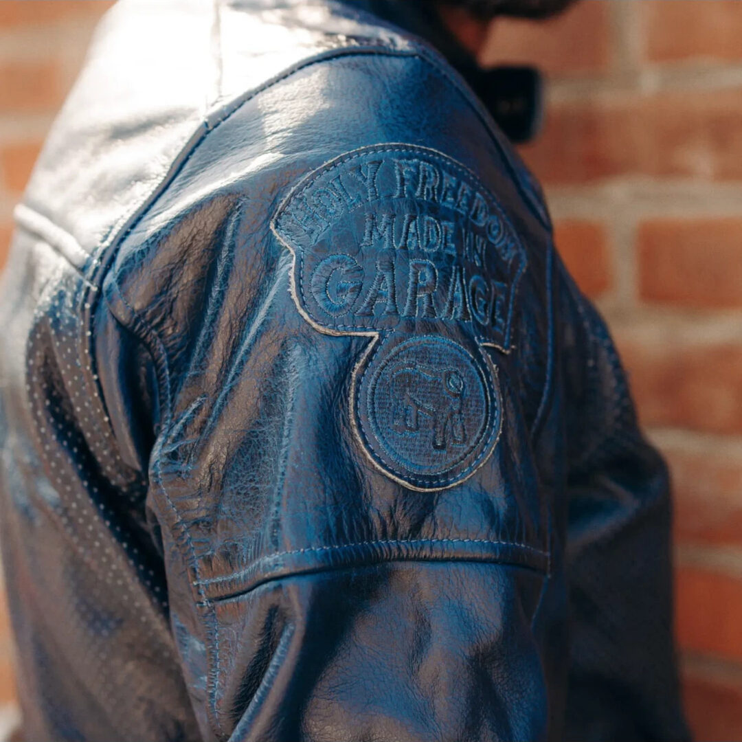 HolyFreedom Zero Summer Jachetă de piele de motocicletă perforată albastru închis XL Figura 7