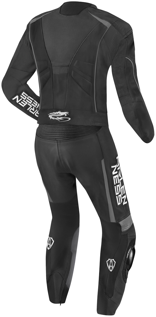 Arlen Ness Edge Two Piece Motorcycle Leather Suit black/grey 58 Figure 2