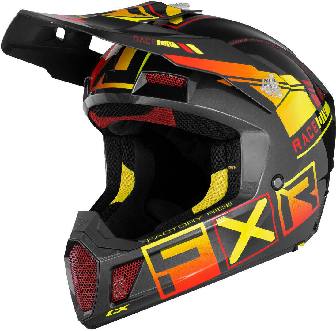 FXR Clutch CX Pro MIPS Cască de motocross gri/galben L (59/60) Figura 1