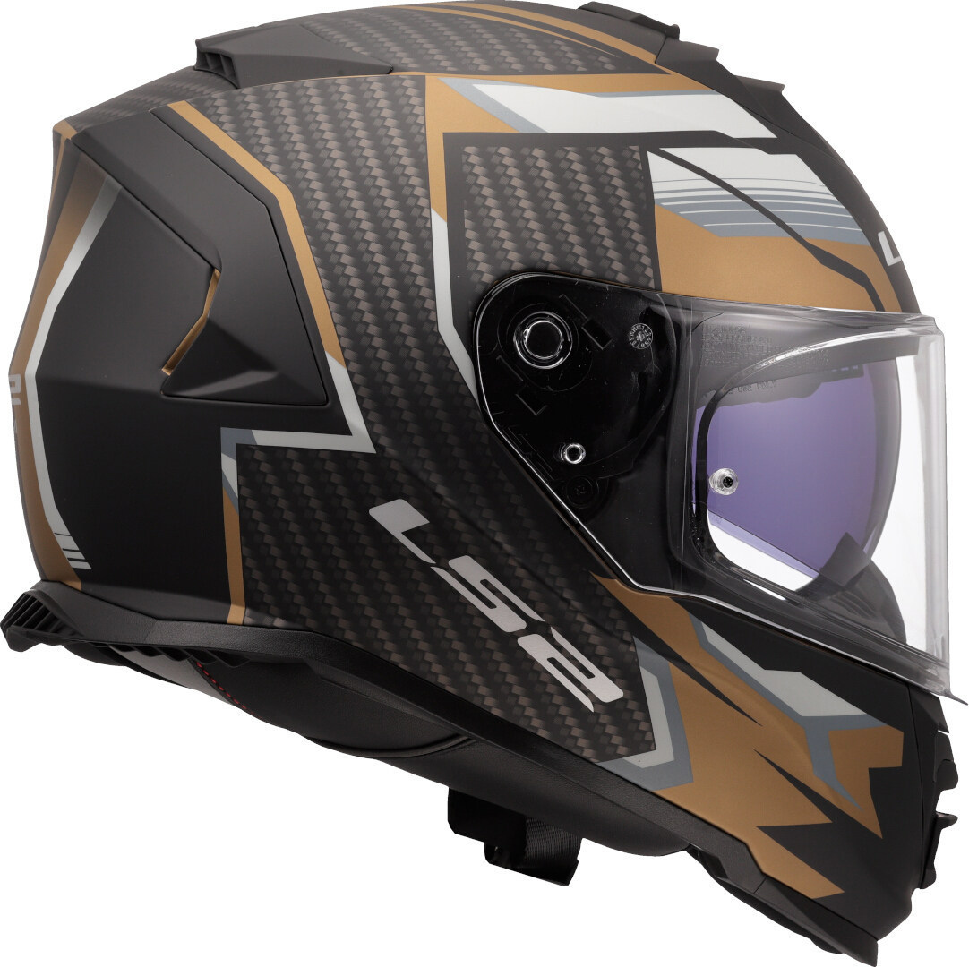 LS2 FF800 Storm II Tracker Hjelm Gullmatt Tap (59/60) Figur 6