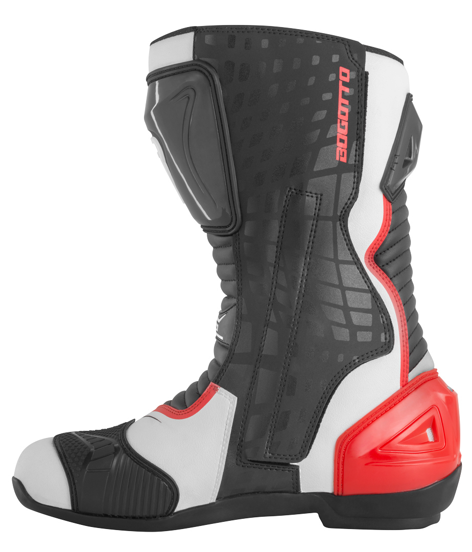Bogotto Race-X Motorcycle Boots white/black/red 44 Figure 3