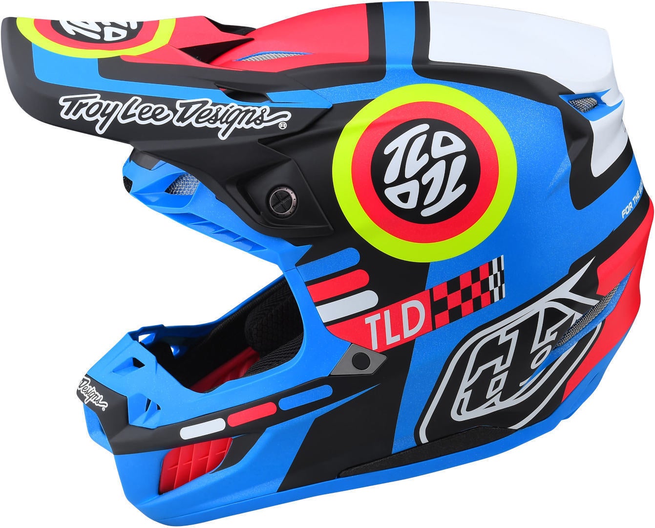 Troy Lee Designs SE5 Drop In MIPS Capacete de Motocross preto/vermelho/azul L (58/59) Figura 9